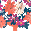 Load image into Gallery viewer, Bright Blooms in Peach Vase