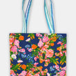 Load image into Gallery viewer, Galaxy Blue Floral Canvas Tote