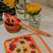 Load image into Gallery viewer, Sunflower Spatula – 13” Silicone Spatula with Wooden Handle
