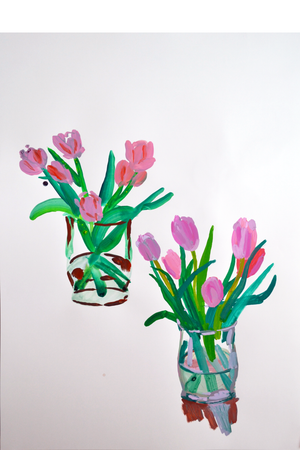 Tulip Painting Series Study 1