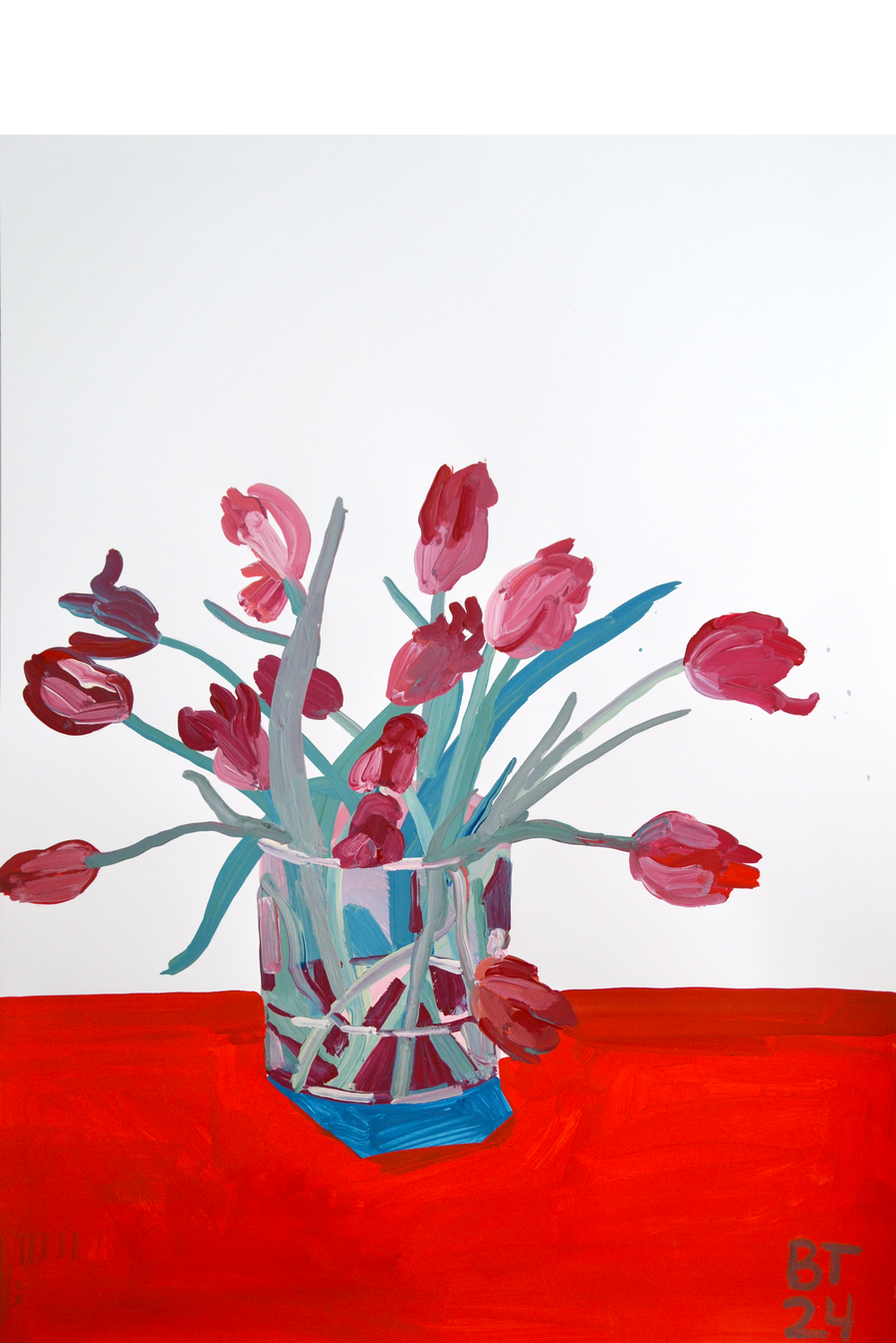 Love, Tulip Painting Series
