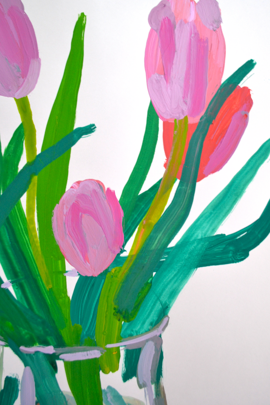 Tulip Painting Series Study 1