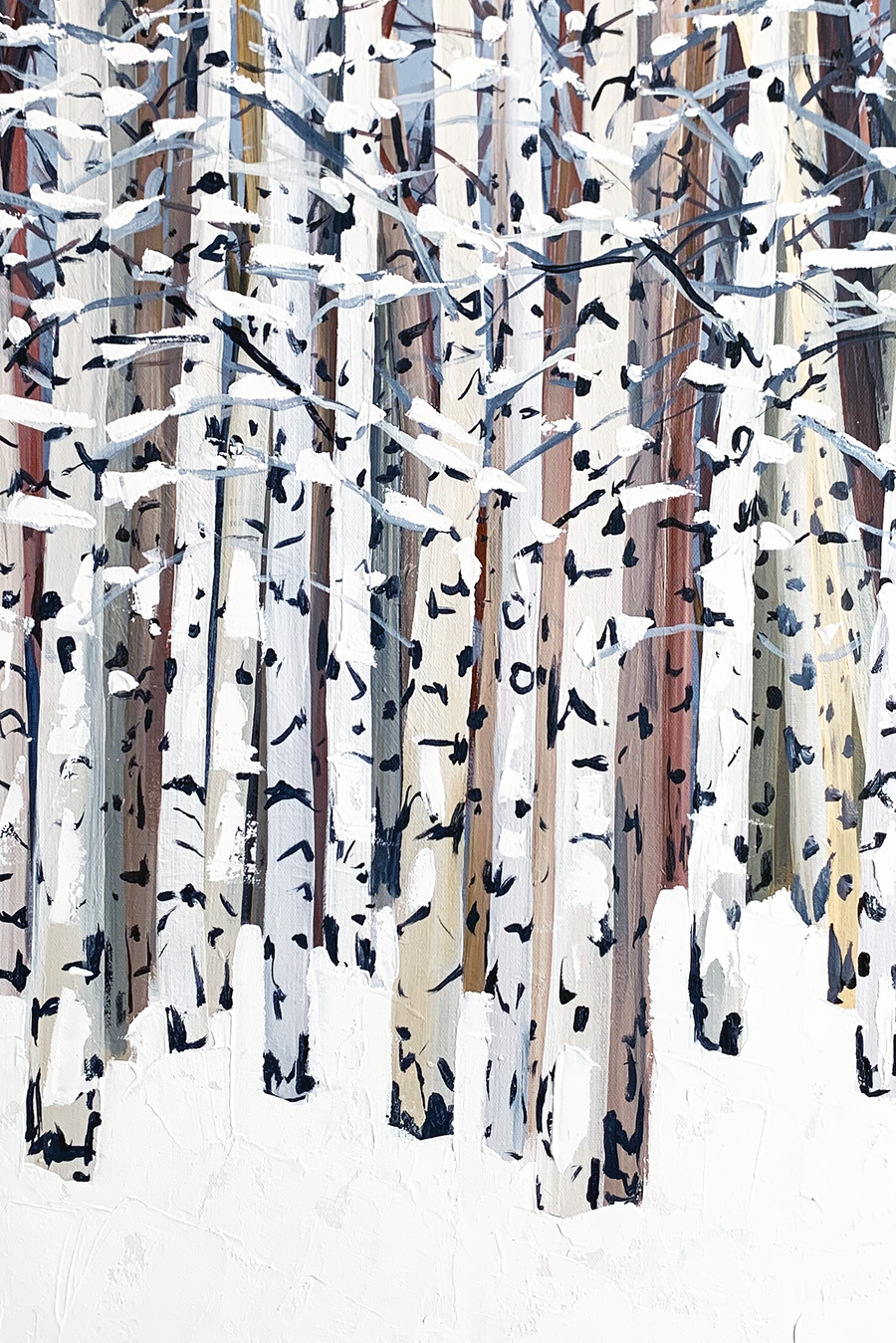 Winter Aspens