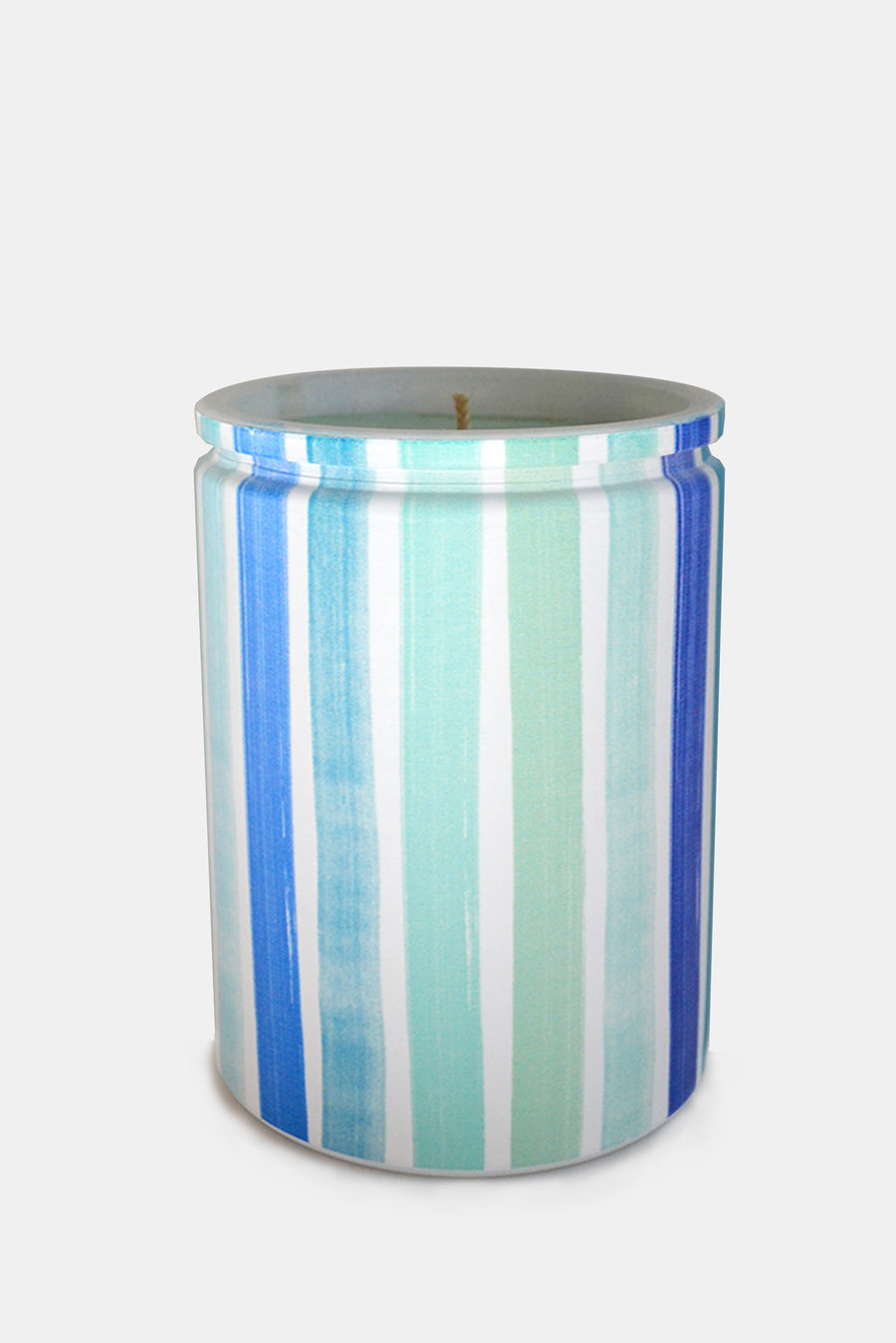Brushstroke Stripe Glass Candle