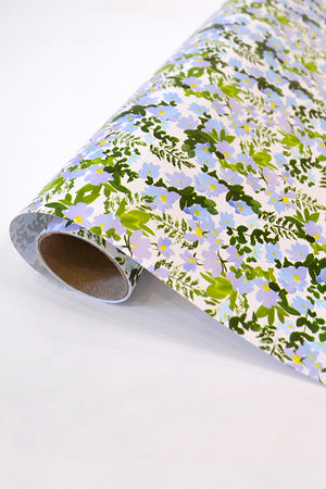 Blue Blooms Gift Wrap