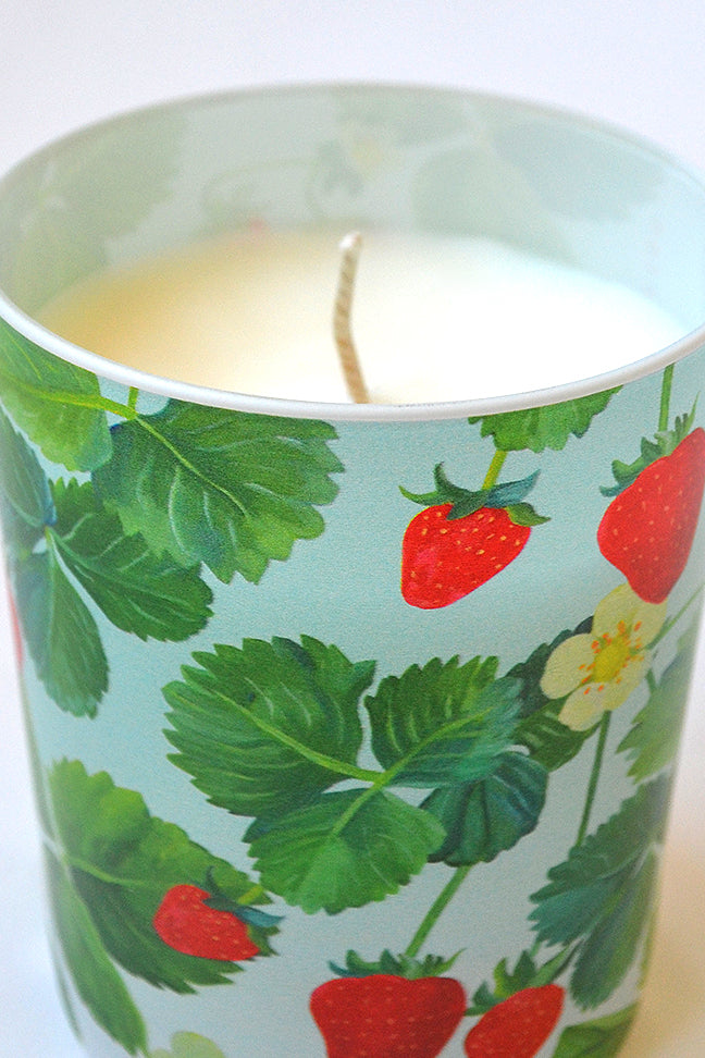 Strawberry Glass Candle